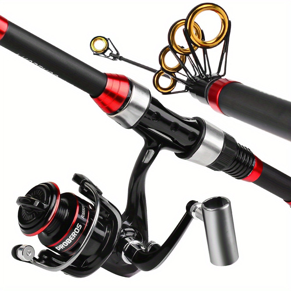 1.8m Lure Sea Rod Set - Long Cast Spinning Wheel Fishing Tackle Package Combination Full Set Carbon Rod Ultralight Super Hard Throwing Rod - For Fishing Enthusiasts - Suitable for Sea Fishing - Perfect Gift for Outdoor Adventurers