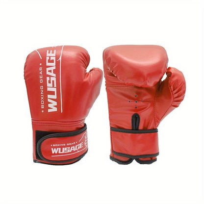 1 Pair Boxing Training Gloves For Men Women Who Are Beginner And Advanced Boxers Ideal For Kickboxing MMA, MuayThai, Sparring, Punching And Heavy Bag Workouts