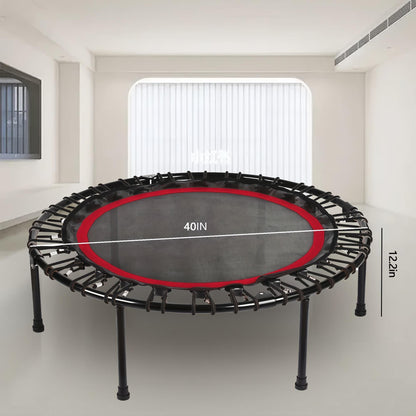 1pc Foldable Mini Fitness Trampoline - Compact Design for Easy Storage, Ideal for Low-Impact Jumping Training, Indoor Cardio Exercise, and Workout for Adults, 38"/40"/48" Diameter Options