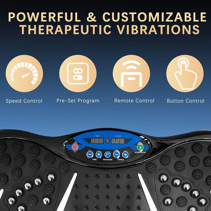 1pc Full Body Shaker Vibration Plate, Platform Exercise Machine, Workout Power Waver, Stand Shake Board Sport Gym Equipment For Women And Men