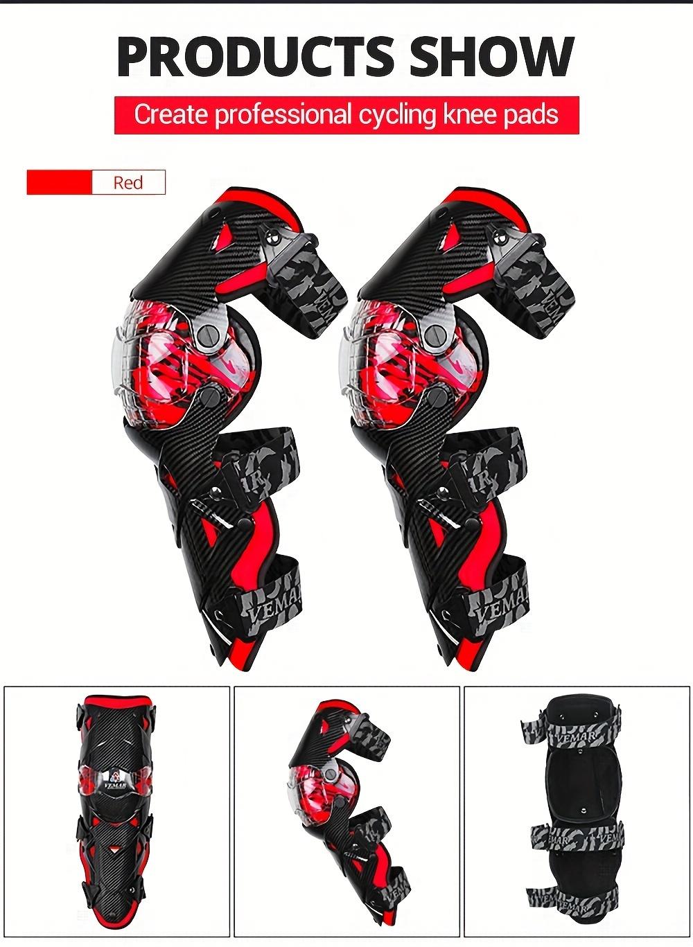 1Pair Motocross Knee Pads - Anti-fall Motorcycle Knee Guard Moto Protection Removable Warm Knee Liner -  for Motorcycle Riding - Suitable for Men & Women - Protect Knees from Injury - Perfect Gift for Motorcyclists