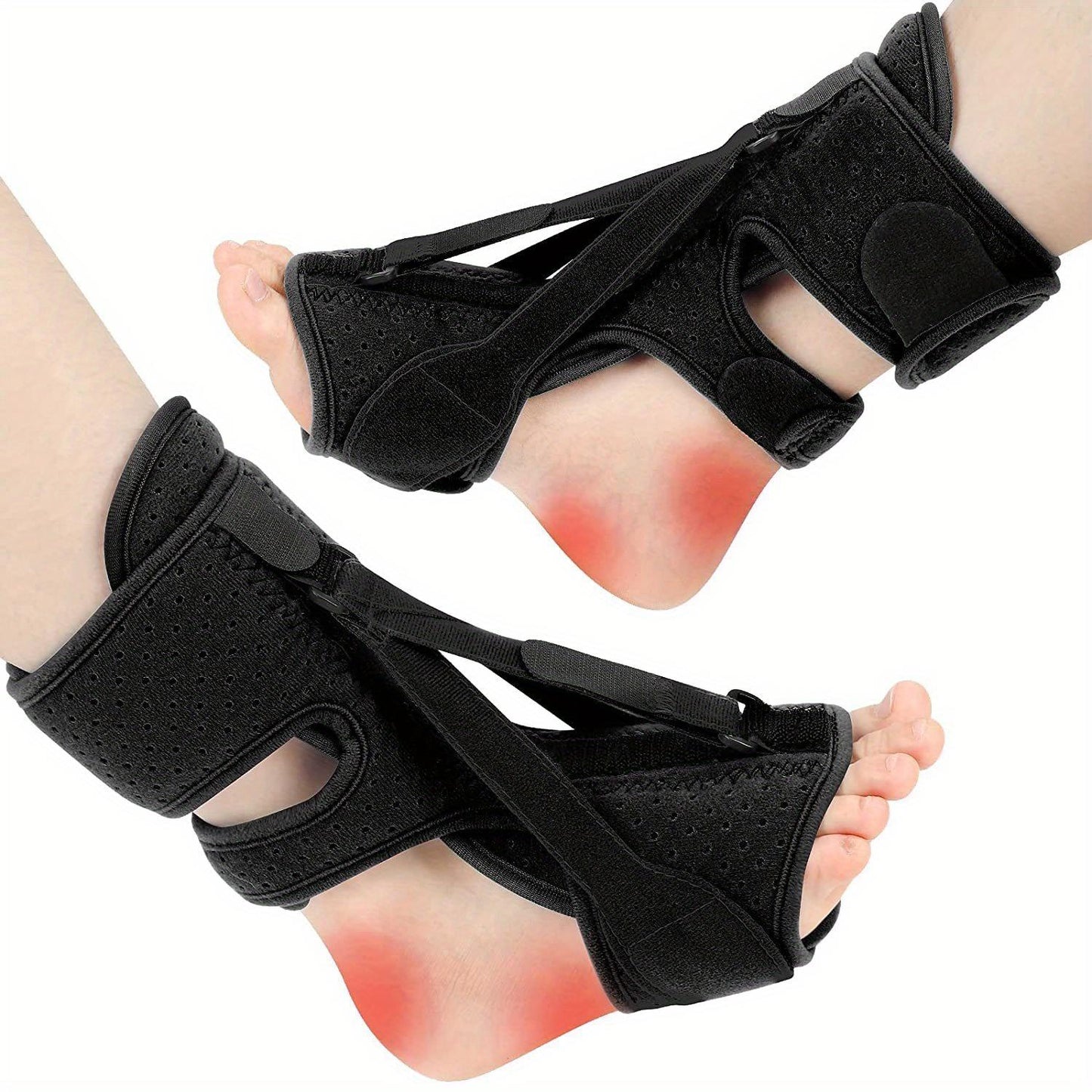 1pc Adjustable Plantar Fasciitis Night Splint for Women & Men, Up to 70kg, with 3 Straps for Customized Fit triathlon  helmet Healthcare