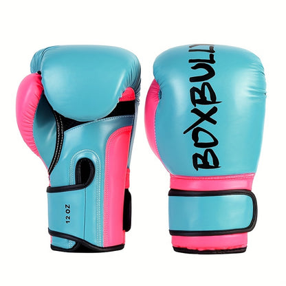 1 Pair PU Material Boxing Gloves, Suitable For Free Fighting, Boxing, Muay Thai Training (4oz/6oz/8oz/10oz/12oz/14oz)