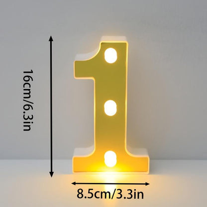 1pc English LED Letter Light, Romantic Proposal Decoration for Birthday, Holiday, and Valentine's Day Parties, Indoor and Outdoor Room Decor