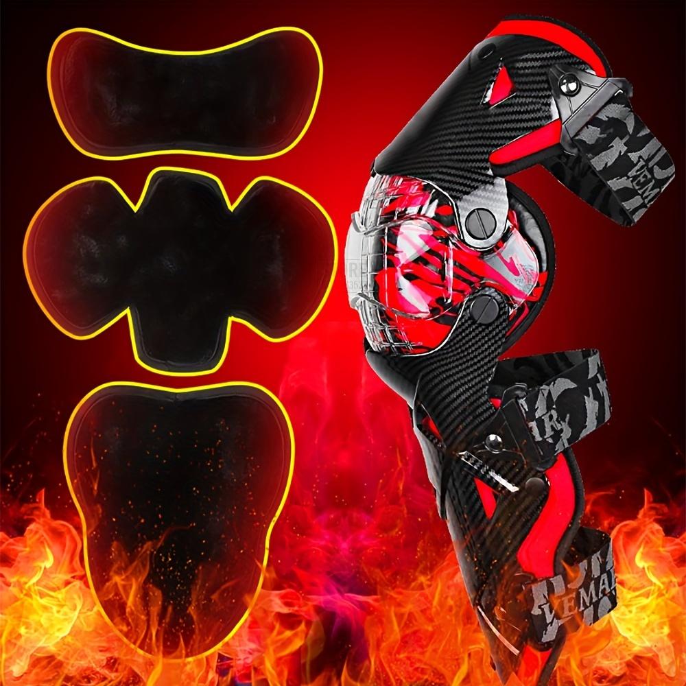 1Pair Motocross Knee Pads - Anti-fall Motorcycle Knee Guard Moto Protection Removable Warm Knee Liner -  for Motorcycle Riding - Suitable for Men & Women - Protect Knees from Injury - Perfect Gift for Motorcyclists