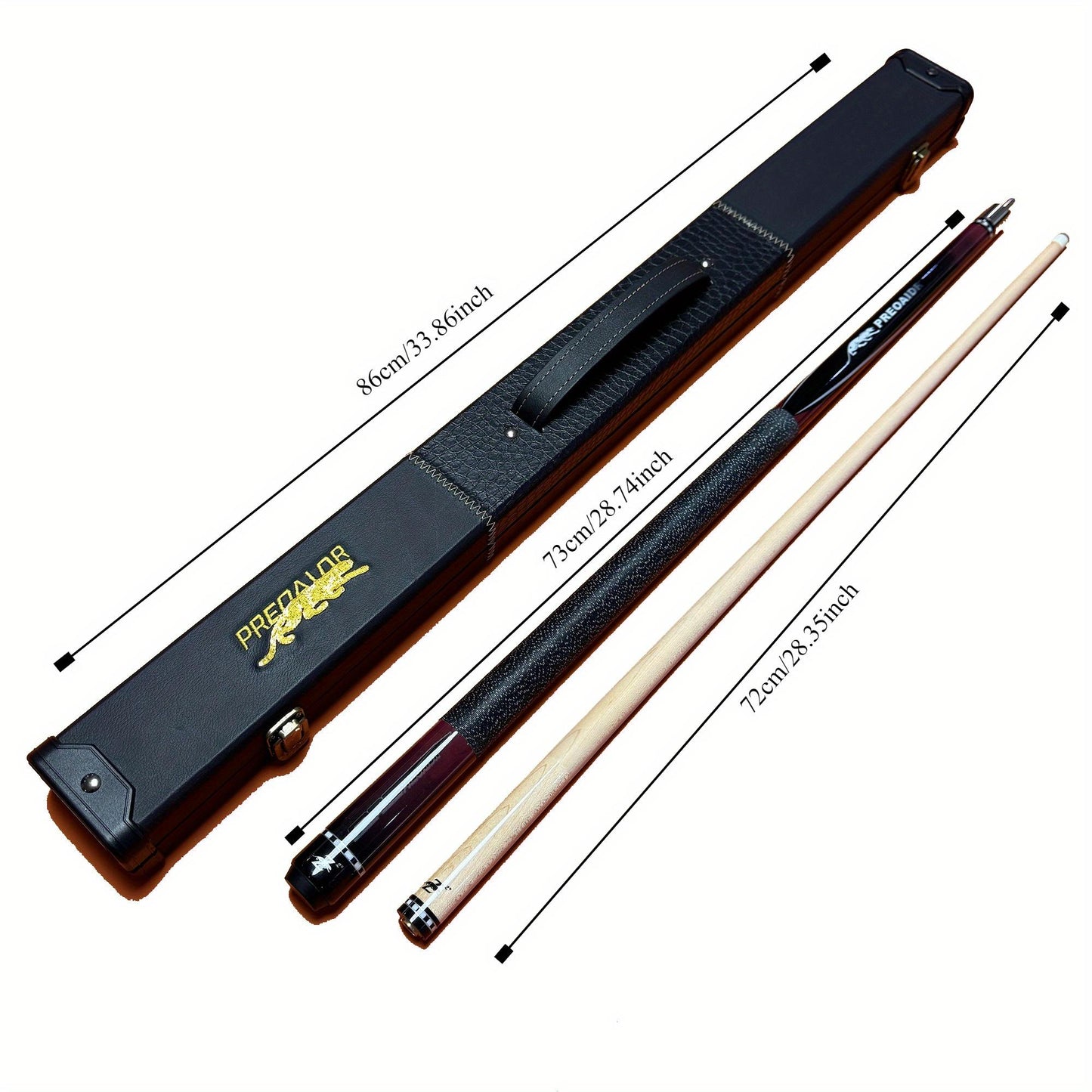 13mm Precision Tip Pool Cue, Anti-Slip Long-Lasting Durable Billiard Rod