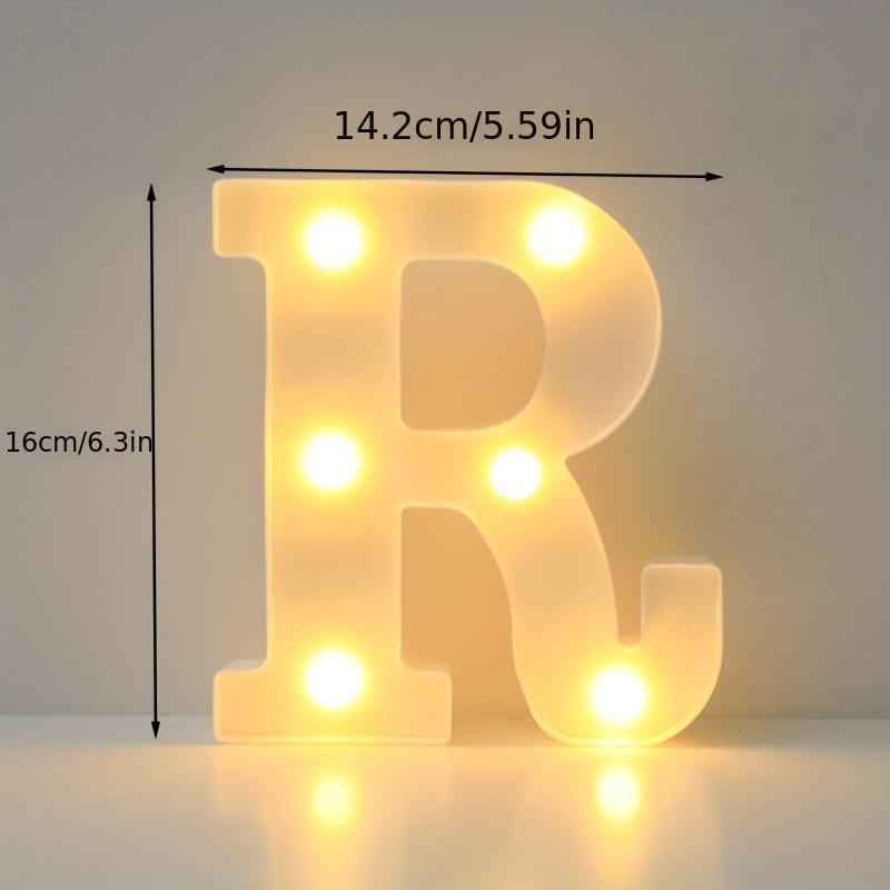 16cm LED Alphabet Light, Luminous Letter and Number Night Light for Family, Bar, Wedding, Birthday, Christmas Party Decoration