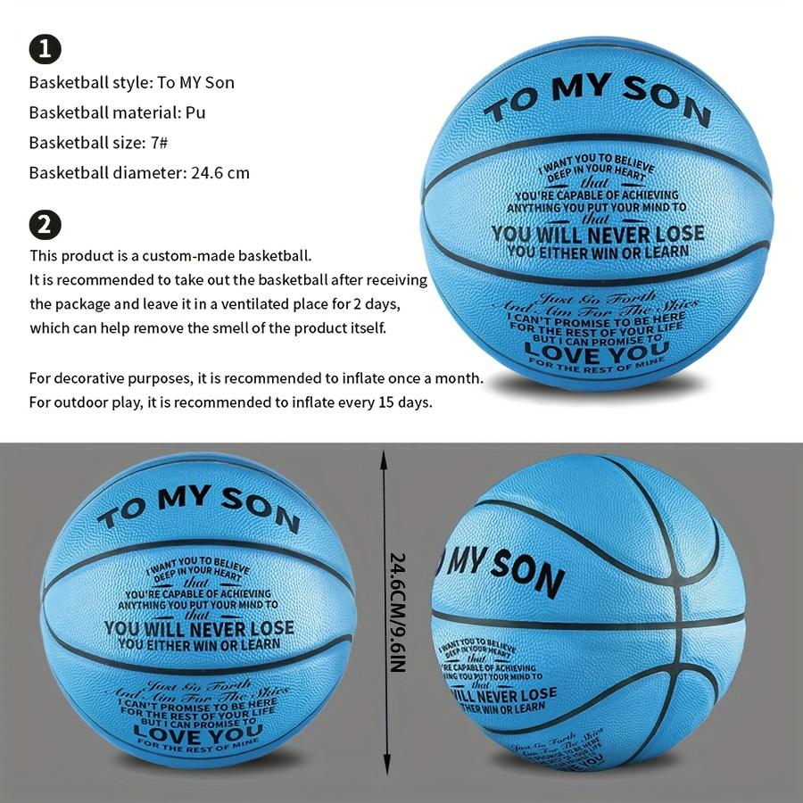 1pc Blue Creative Special Basketball, International Standard Size with Pump, Ideal Gift for Birthdays, Anniversaries, and Christmas Basketball Shooting