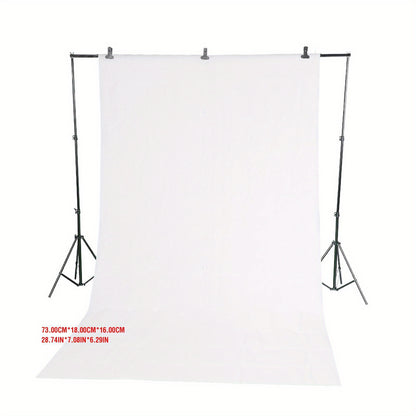 1pc Keenso 78.74x78.74inch Photography Chroma Key Green Screen Backdrop with Metal Studio Stand and Clamp Kit for Photo and Video Studio