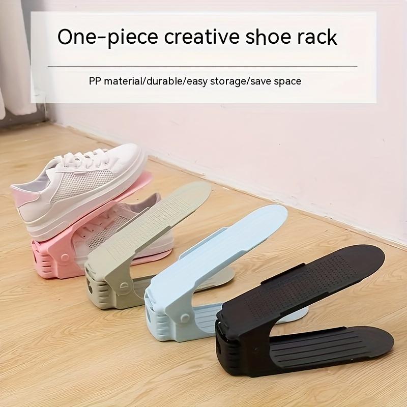 10pcs Adjustable Shoe Racks - Space-Saving Plastic Organizer for Entryway, Bedroom & More - Ideal for Home & Dorm Storage