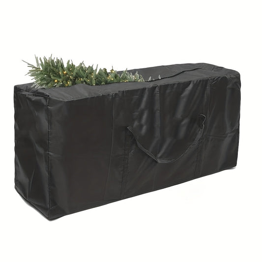 1pc Extra Large Heavy Duty Christmas Tree Storage Bag - Safely Stores 12ft Trees with Reinforced Handles and Dual-Zipper Closure - Perfect for Neatly Organizing & Protecting Your Precious Decorations