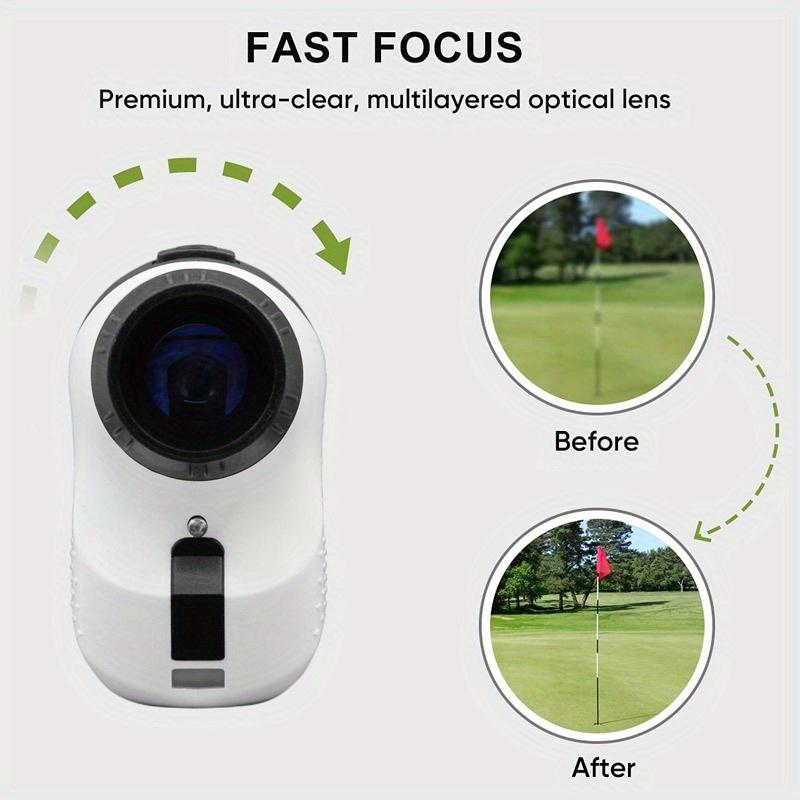 1pc 6X Laser Rangefinder for Golf Distance Measuring with LCD Display and Flag Mode