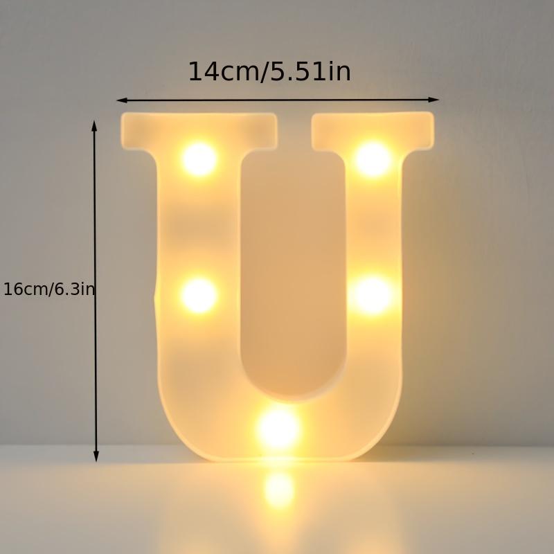 16cm LED Alphabet Light, Luminous Letter and Number Night Light for Family, Bar, Wedding, Birthday, Christmas Party Decoration