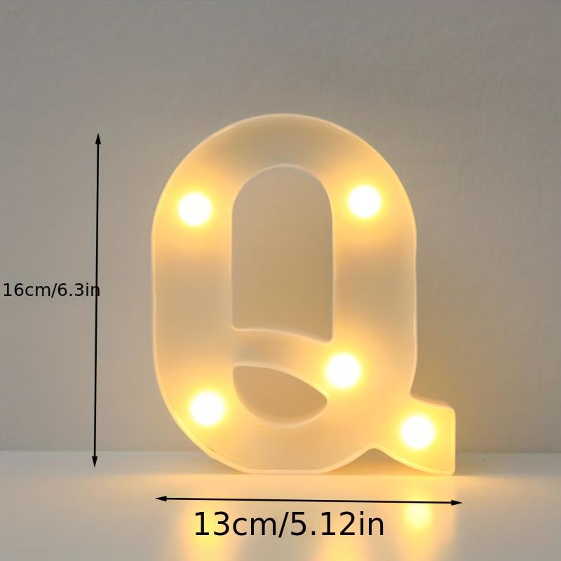 16cm LED Alphabet Light, Luminous Letter and Number Night Light for Family, Bar, Wedding, Birthday, Christmas Party Decoration