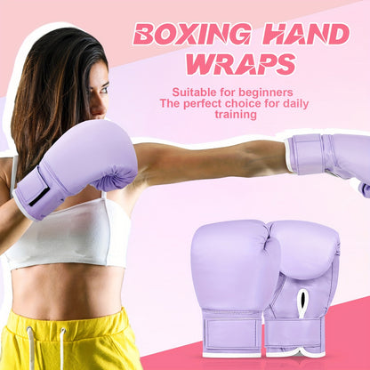 14 Pcs Boxing Set Including 2 Pair Of 16 Oz Boxing Gloves, Headgear, Helmet, Boxing Hand Wraps & Mouth Guards - For Adults & Youth Beginners - Ideal for Boxing Training & Fitness