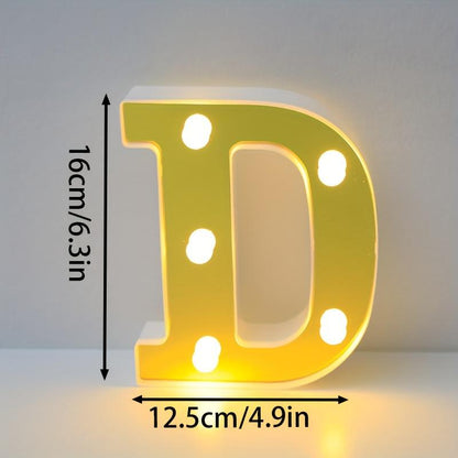 1pc English LED Letter Light, Romantic Proposal Decoration for Birthday, Holiday, and Valentine's Day Parties, Indoor and Outdoor Room Decor