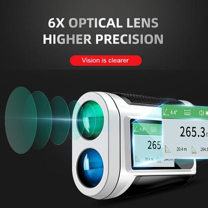 1000M Yard Ft Golf Laser Rangefinder With Side Display, English Voice Broadcasting Slope Compensation, USB Rechargeable, Vibration Suitable For Golf, Disc Golf Measurement