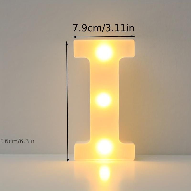 16cm LED Alphabet Light, Luminous Letter and Number Night Light for Family, Bar, Wedding, Birthday, Christmas Party Decoration