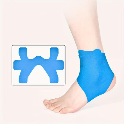 10pcs Kinesiology Ankle Support Tape - Waterproof, Skin-Friendly Athletic Wrap for Muscle Strain Relief & Injury Prevention