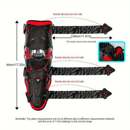 1Pair Motocross Knee Pads - Anti-fall Motorcycle Knee Guard Moto Protection Removable Warm Knee Liner -  for Motorcycle Riding - Suitable for Men & Women - Protect Knees from Injury - Perfect Gift for Motorcyclists