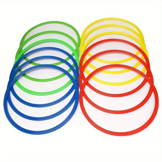 12pcs 15.75inch Training Ring Set, Agility Ring, Basketball And Football Training Equipment, Training Ring, Sports Jump Ring