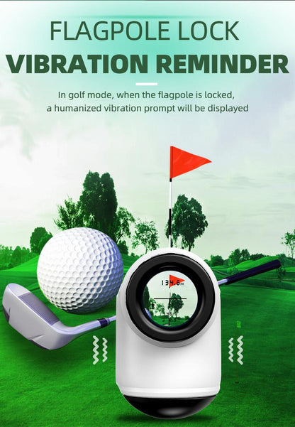 1000M Yard Ft Golf Laser Rangefinder With Side Display, English Voice Broadcasting Slope Compensation, USB Rechargeable, Vibration Suitable For Golf, Disc Golf Measurement