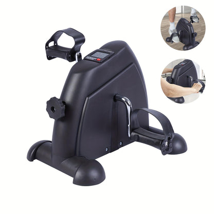 1pc Compact Mini Exercise Bike - Under Desk Pedal Exerciser with Arm & Leg Workout, LCD Screen Display, Portable, Space-Saving, Low-Impact, Quiet Operation, and Easy Assembly standing hip  machine