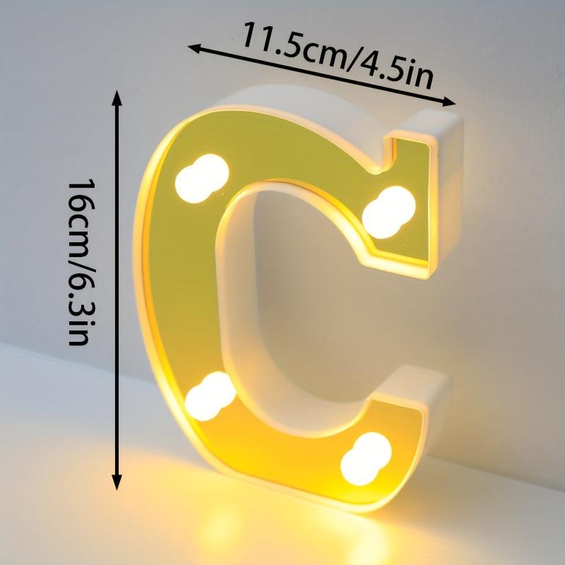 1pc English LED Letter Light, Romantic Proposal Decoration for Birthday, Holiday, and Valentine's Day Parties, Indoor and Outdoor Room Decor