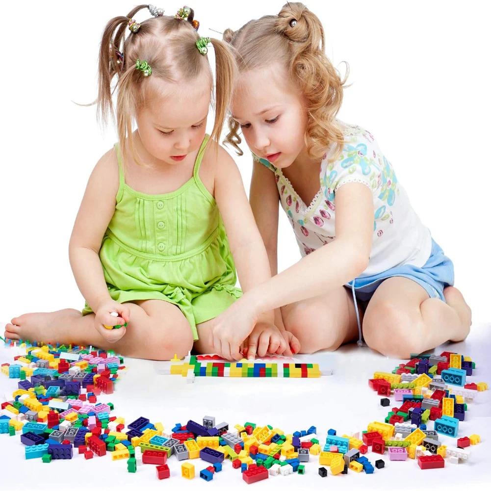 1000 pieces of building blocks city DIY creative building blocks compatible building blocks large base plate educational childre