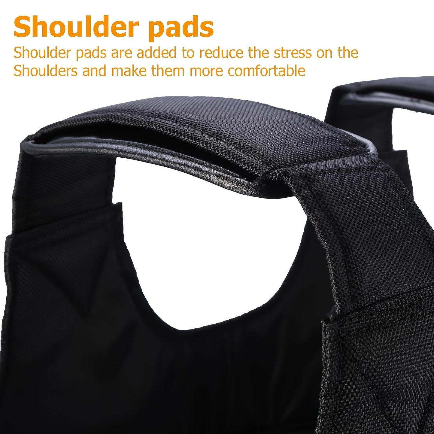 1pc Adjustable Weighted Vest for Men and Women - 50kg/110lbs Capacity, Fabric Material, Uncharged, No Battery Required - Ideal for Workout, Strength Training, and Weight Loss