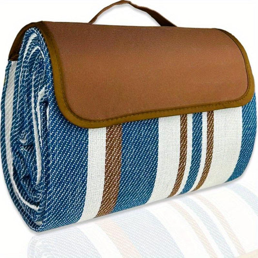 1pc Dual-Layered Water-Resistant Picnic Blanket - Portable, Handy, and Compact Outdoor Mat for Spring, Summer, Camping, and Beach Trips - Great for Family Gatherings and Outdoor Adventures