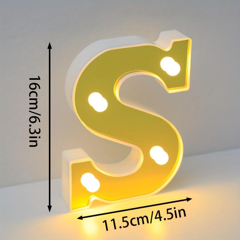 1pc English LED Letter Light, Romantic Proposal Decoration for Birthday, Holiday, and Valentine's Day Parties, Indoor and Outdoor Room Decor