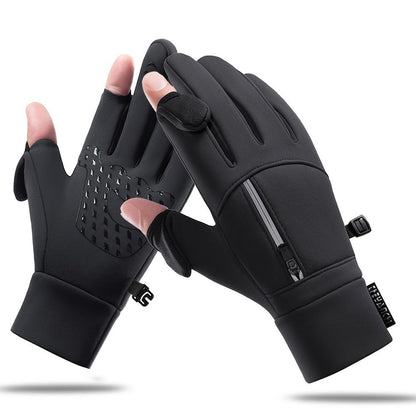 1 Pair Winter Windproof Waterproof Touch Screen Warm Gloves, Suitable for Outdoor Cycling, Fishing, Running, Skiing triathlon  helmet xii  gloves