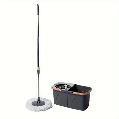 1 Set, Household Spin Mop And Bucket Set, Household Rotating Floor Mop, Hands-free Wash Mop, Dust Removal Mop, Dry And Wet Use, Perfect For Home, Kitchen, Bathroom Floor, Cleaning Supplies, Cleaning Tool mop