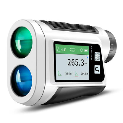 1000M Yard Ft Golf Laser Rangefinder With Side Display, English Voice Broadcasting Slope Compensation, USB Rechargeable, Vibration Suitable For Golf, Disc Golf Measurement