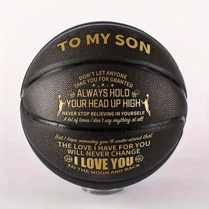 1pc International Standard Size Basketball With Pump - Perfect Gift