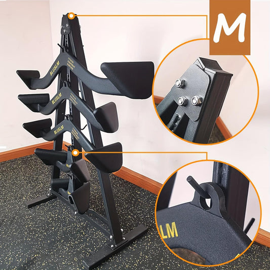 1pc Gym Fitness LAT Pull Down Bar Storage Rack, Heavy Duty A-Frame Stand, For LAT Pulldown Attachments & LAT Bar