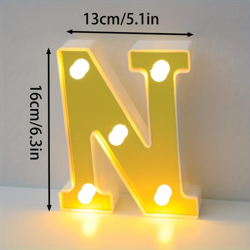 1pc English LED Letter Light, Romantic Proposal Decoration for Birthday, Holiday, and Valentine's Day Parties, Indoor and Outdoor Room Decor