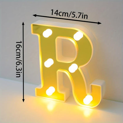 1pc English LED Letter Light, Romantic Proposal Decoration for Birthday, Holiday, and Valentine's Day Parties, Indoor and Outdoor Room Decor