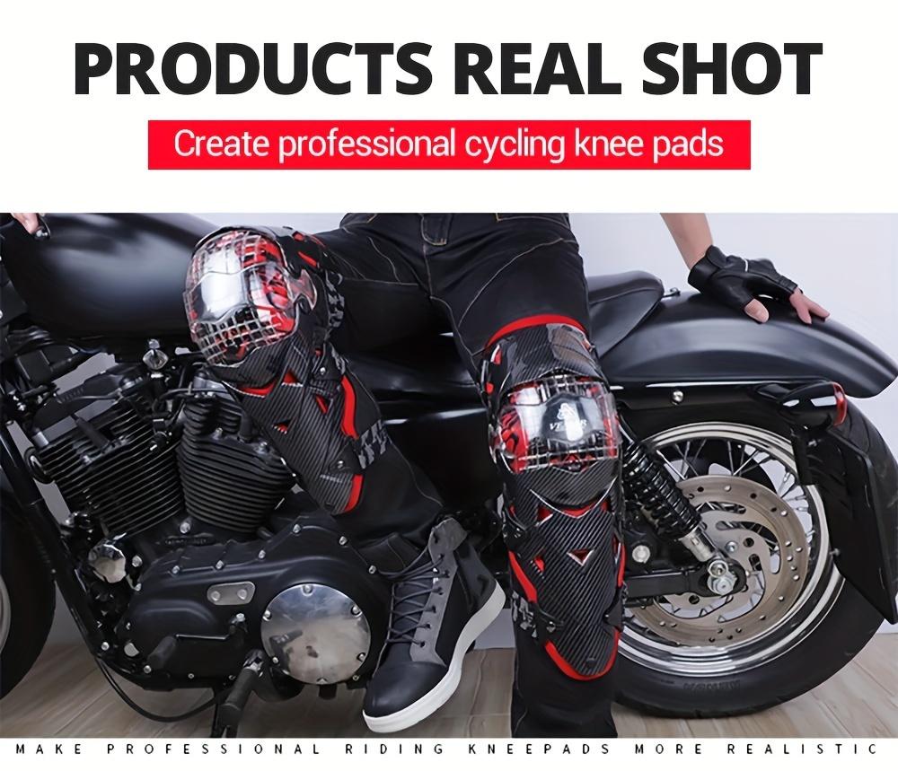 1Pair Motocross Knee Pads - Anti-fall Motorcycle Knee Guard Moto Protection Removable Warm Knee Liner -  for Motorcycle Riding - Suitable for Men & Women - Protect Knees from Injury - Perfect Gift for Motorcyclists