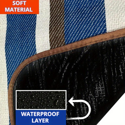 1pc Dual-Layered Water-Resistant Picnic Blanket - Portable, Handy, and Compact Outdoor Mat for Spring, Summer, Camping, and Beach Trips - Great for Family Gatherings and Outdoor Adventures