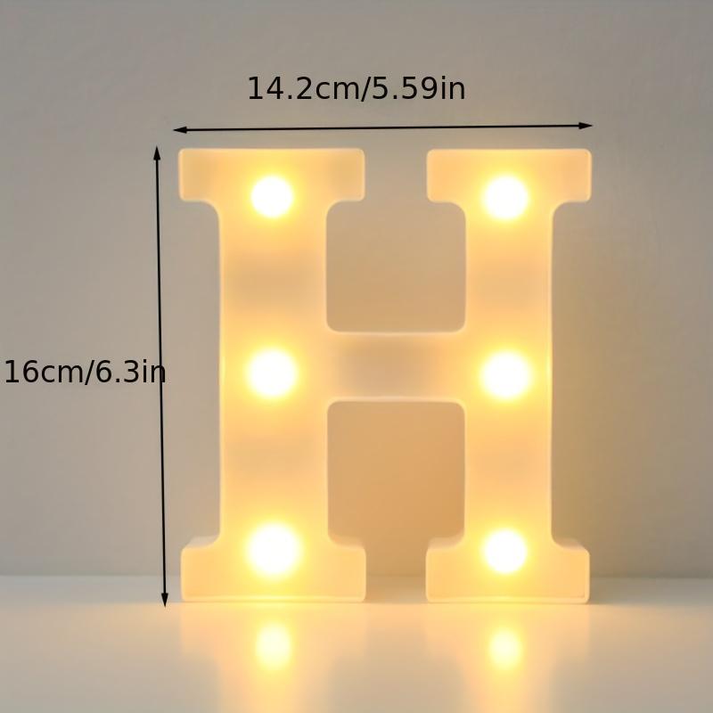 16cm LED Alphabet Light, Luminous Letter and Number Night Light for Family, Bar, Wedding, Birthday, Christmas Party Decoration