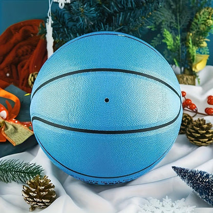 1pc Blue Creative Special Basketball, International Standard Size with Pump, Ideal Gift for Birthdays, Anniversaries, and Christmas Basketball Shooting