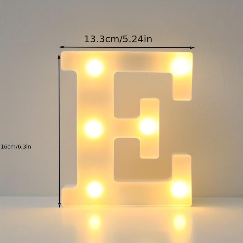 16cm LED Alphabet Light, Luminous Letter and Number Night Light for Family, Bar, Wedding, Birthday, Christmas Party Decoration