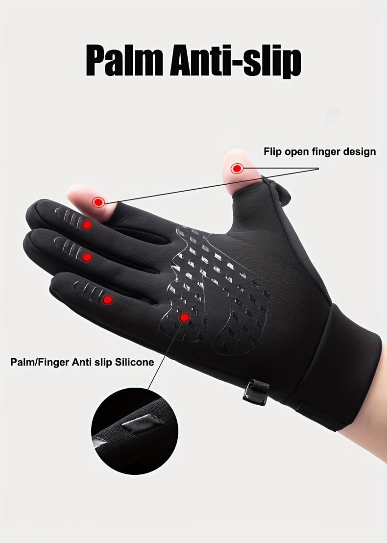 1 Pair Winter Windproof Waterproof Touch Screen Warm Gloves, Suitable for Outdoor Cycling, Fishing, Running, Skiing triathlon  helmet xii  gloves