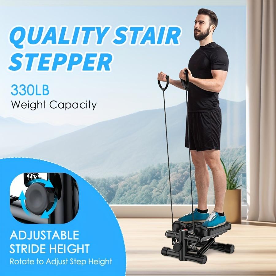 1pc Compact Vertical Climber Stepper - Full Body Workout Equipment with Adjustable Resistance Bands, Space-Saving Design, 330lbs Loading Capacity for Home Gym Fitness Exercise