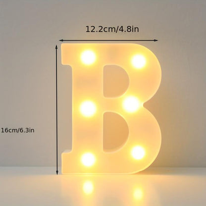 16cm LED Alphabet Light, Luminous Letter and Number Night Light for Family, Bar, Wedding, Birthday, Christmas Party Decoration