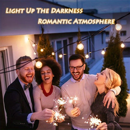 100ft G40 led globe light bulbs, string lights outdoor terrace lamp, shatterproof outdoor patio string lights with 34 + 3 Edison bulbs, backyard hanging bistro light for balcony party wedding Market Cafe, yard, gazebo, deck, porch, christmas 2024 ornament