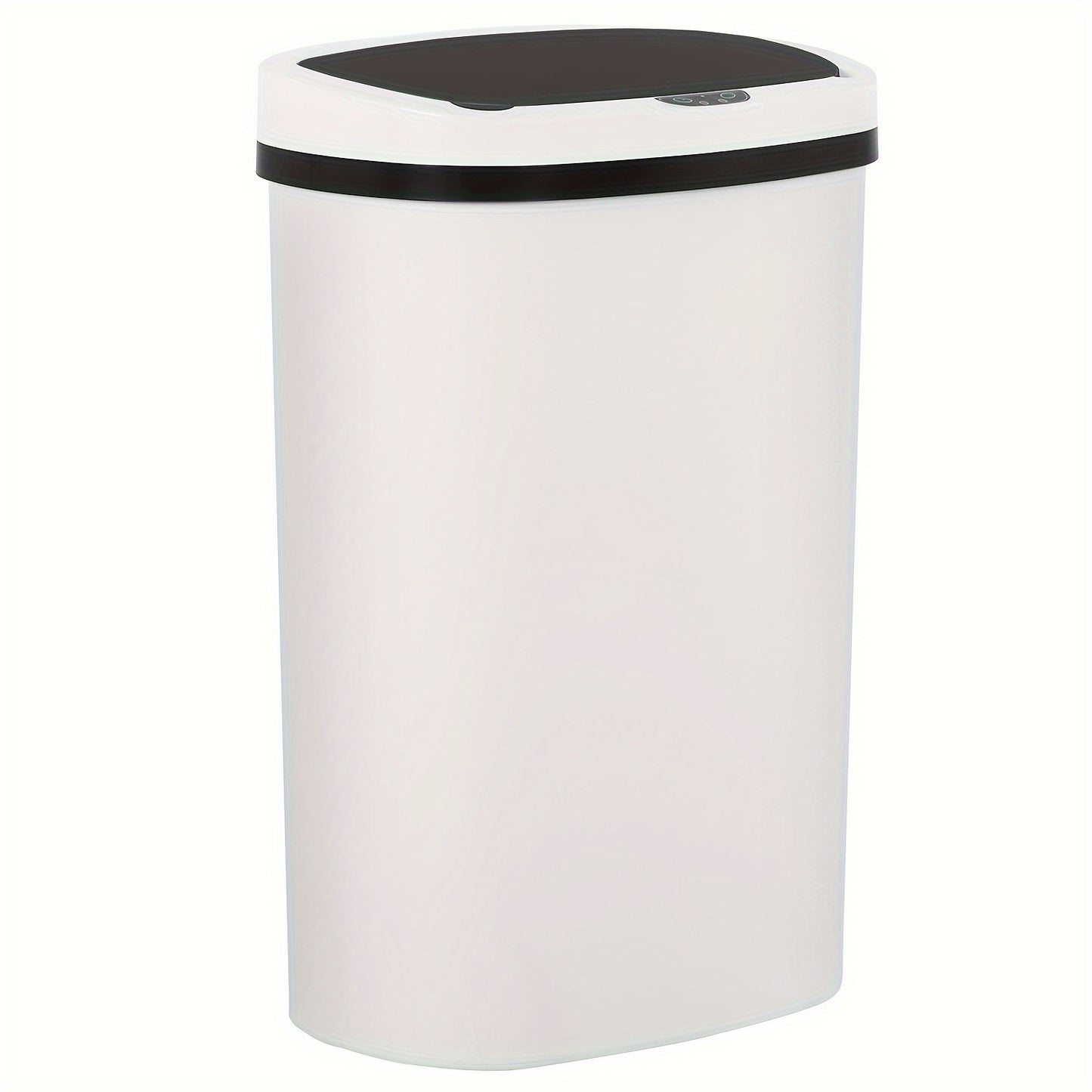 13 Gallon Stainless Steel Automatic Trash Can with Touchless Motion Sensor, Mute Anti-Fingerprint Lid, 50L Waste Bin for Kitchen, Office, Bedroom, Living Room