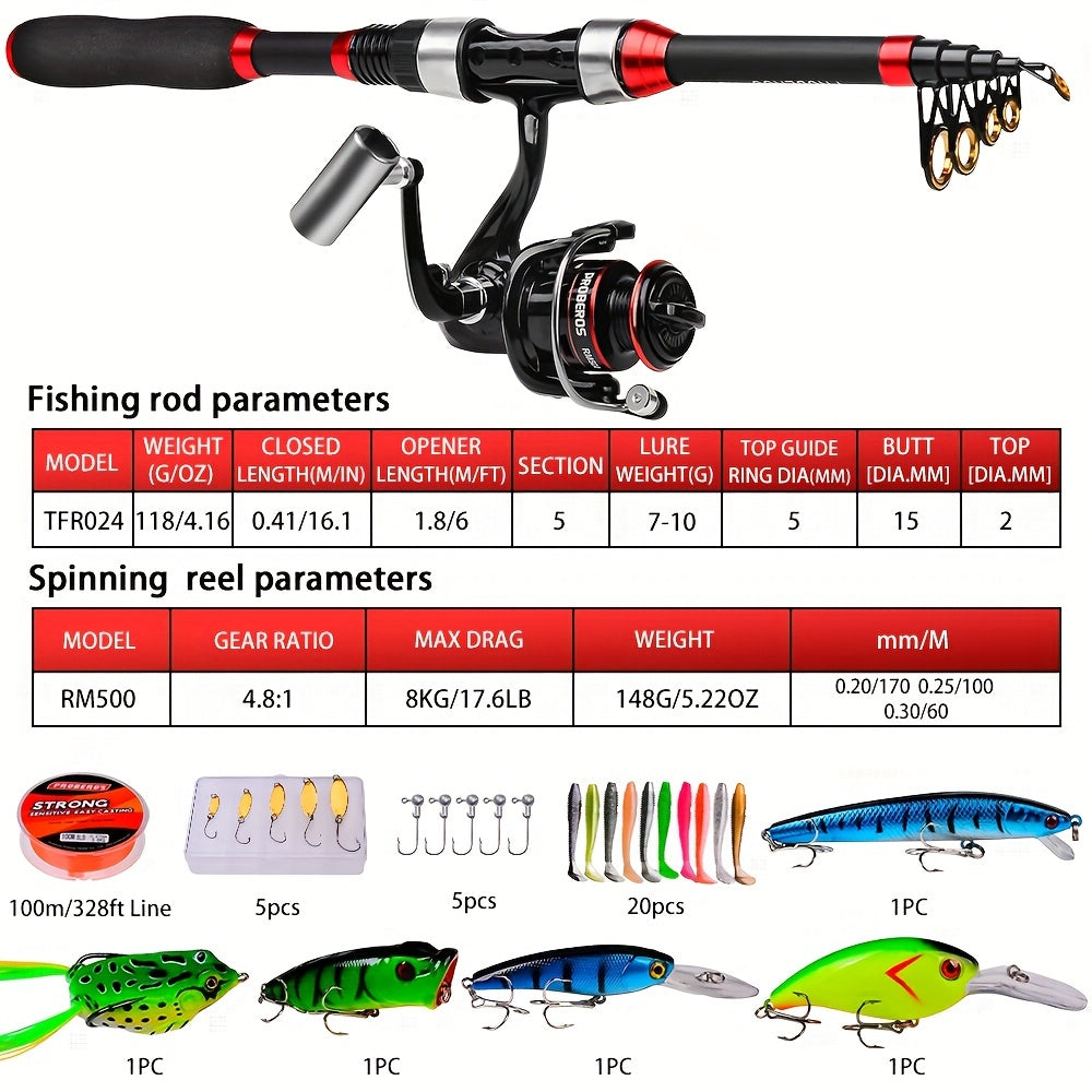 1.8m Lure Sea Rod Set - Long Cast Spinning Wheel Fishing Tackle Package Combination Full Set Carbon Rod Ultralight Super Hard Throwing Rod - For Fishing Enthusiasts - Suitable for Sea Fishing - Perfect Gift for Outdoor Adventurers